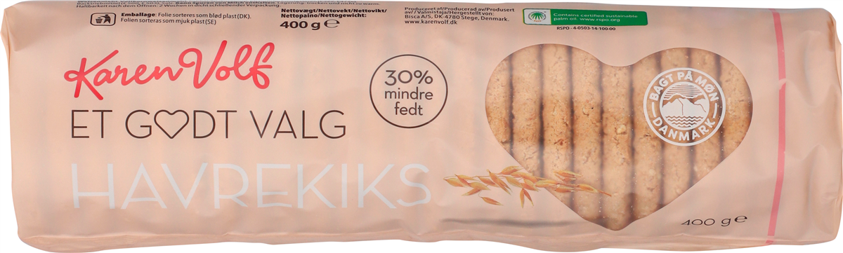 Karen Volf K.V. My Choice havrekiks 260 g