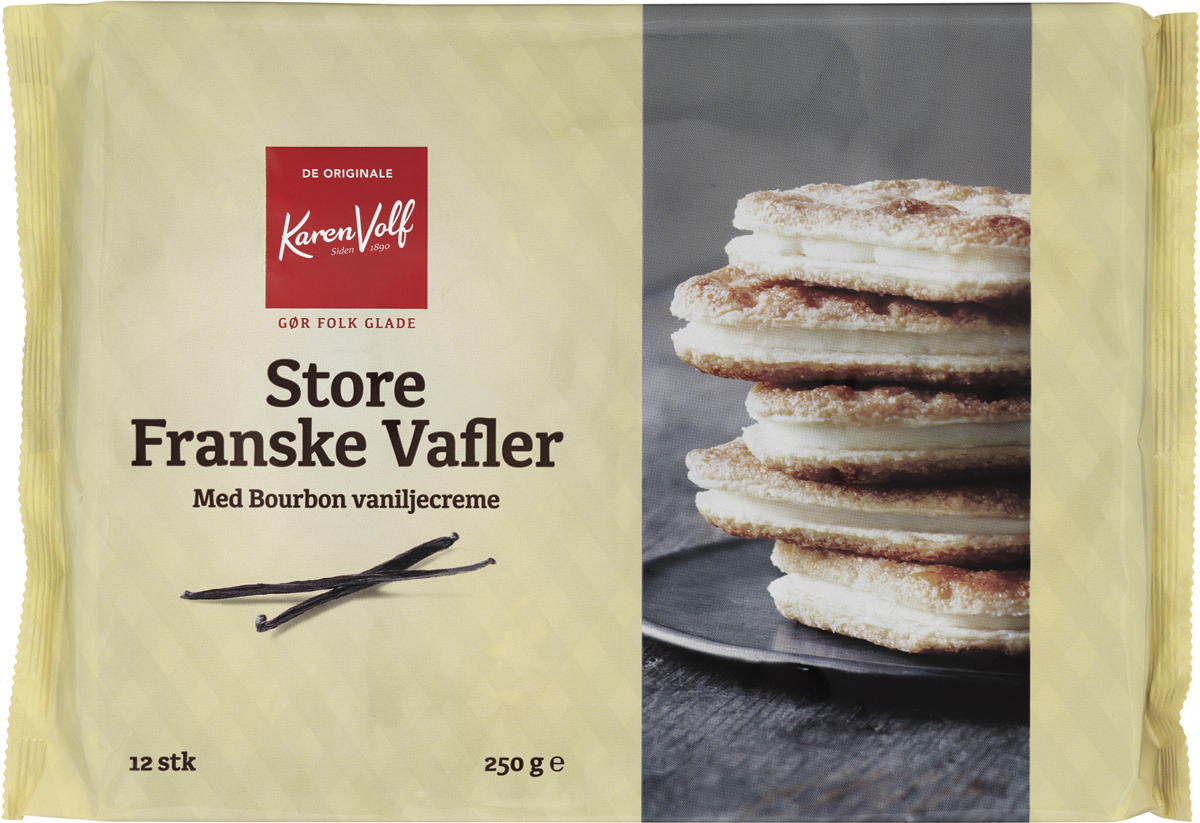 K.V. franske vafler vanilje 160 g