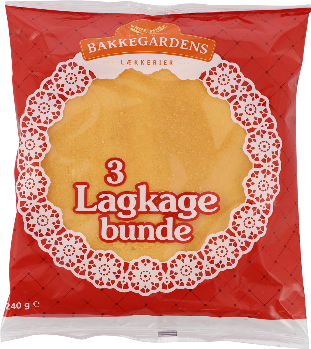 Bakkegården Lagkagebunde 240 g