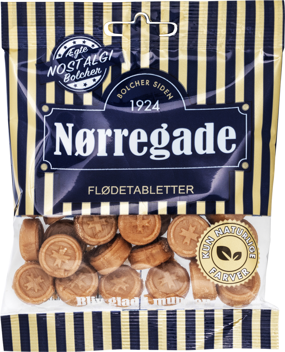Nørregade Nostalgi flødetabletter 75 g
