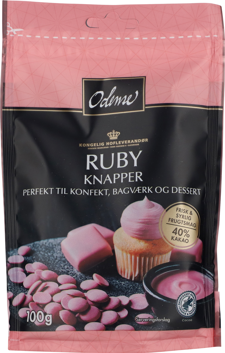 Odense Ruby Chokoladeknapper 40% Kakao