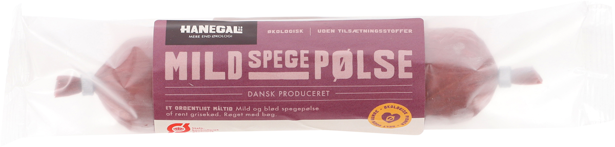 Hanegal Spegepølse Mild Øko 200 g