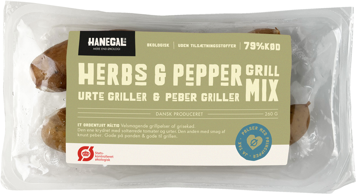 Hanegal Hg pølser herb&pepper øko 260 g