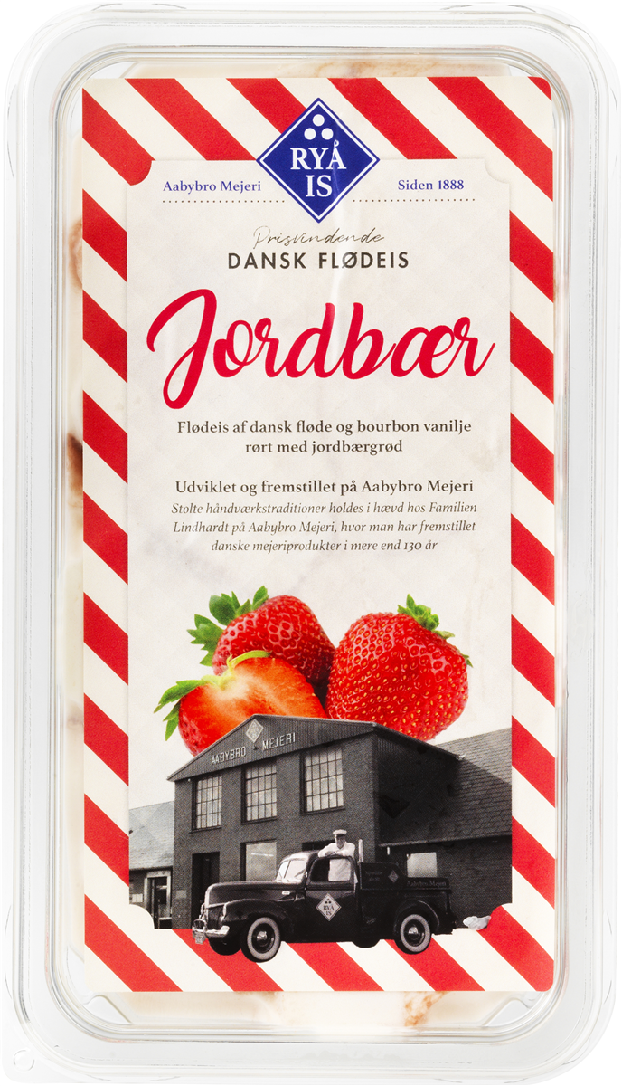 Ryå Jordbær Flødeis