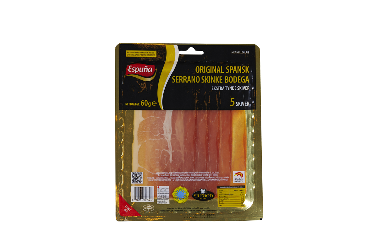 Spansk serrano skinke orig 60 g