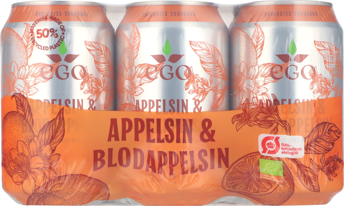 Ego Appelsin Blodappelsin Økologisk 6-pak 1,98 L