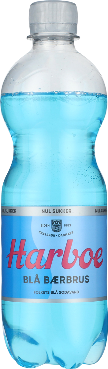 Harboe blå bærbrus nul suk 330 ml