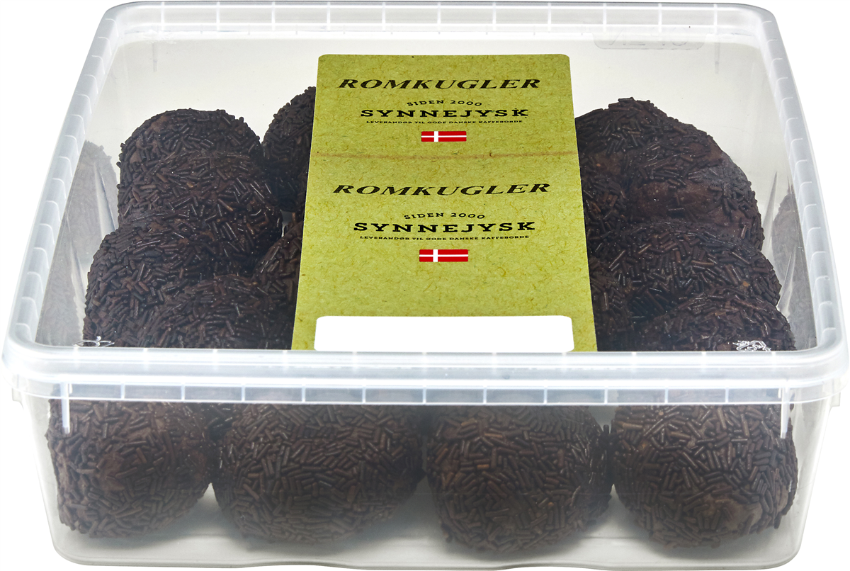 Synnejysk romkugler choko 180 g