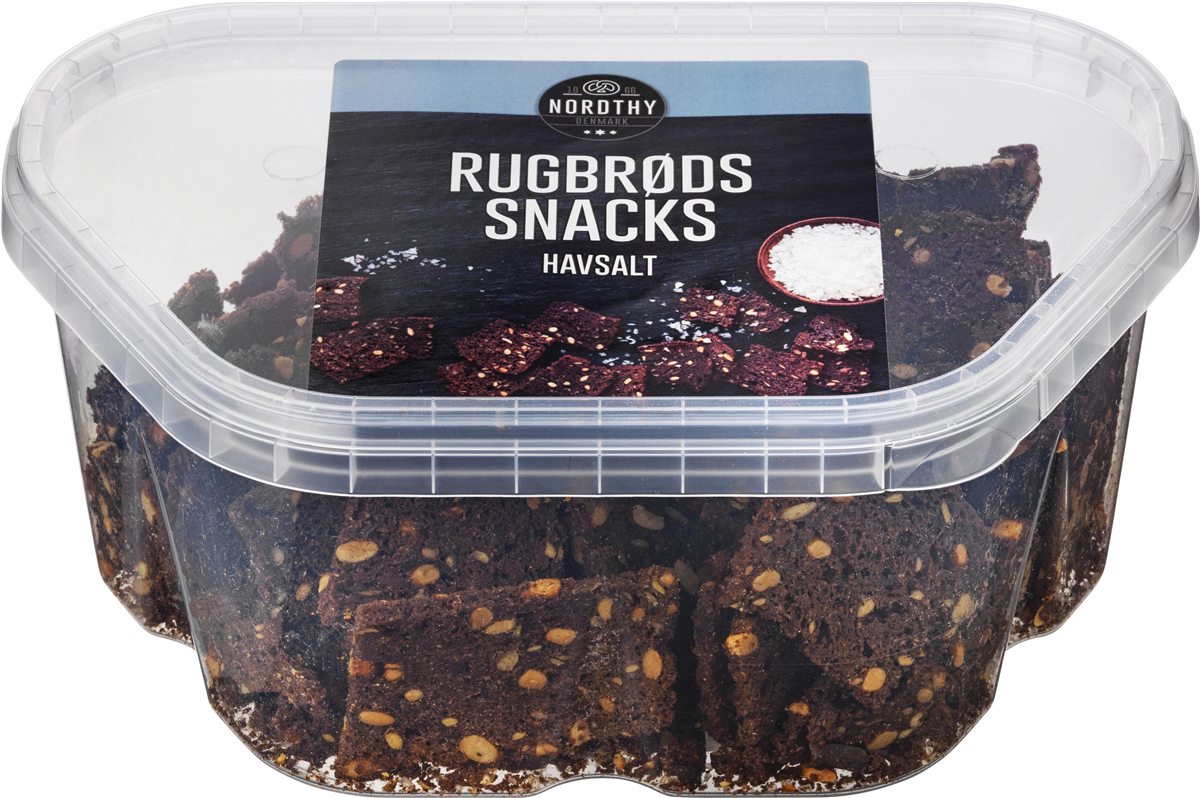 Rugbrødssnacks Med Havsalt