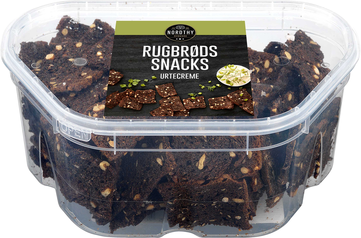 Rugbrødssnacks Urtecreme