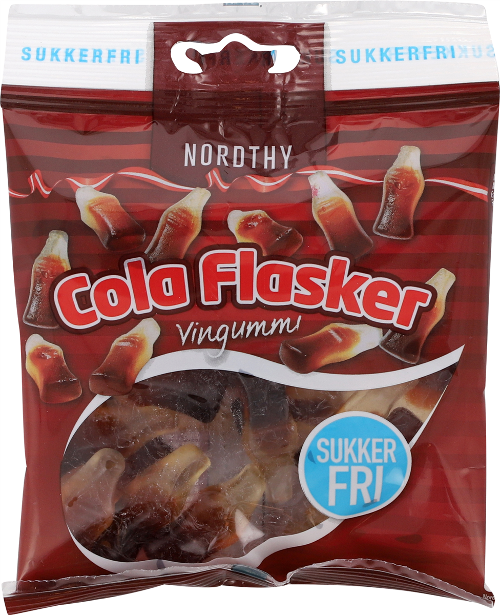 Nordthy Colaflasker sukkerfri 80 g