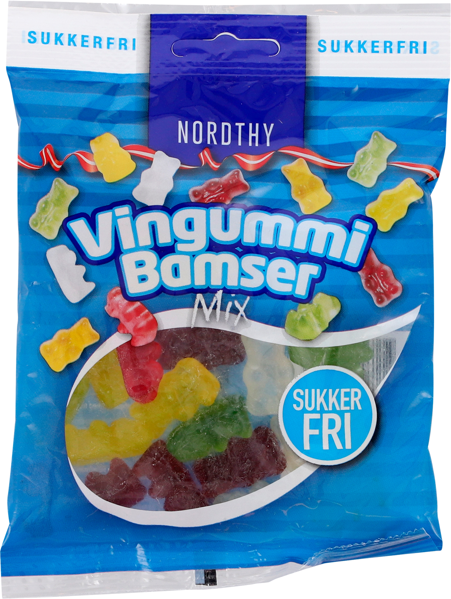 Nordthy Vingummibamser Sukkerfri