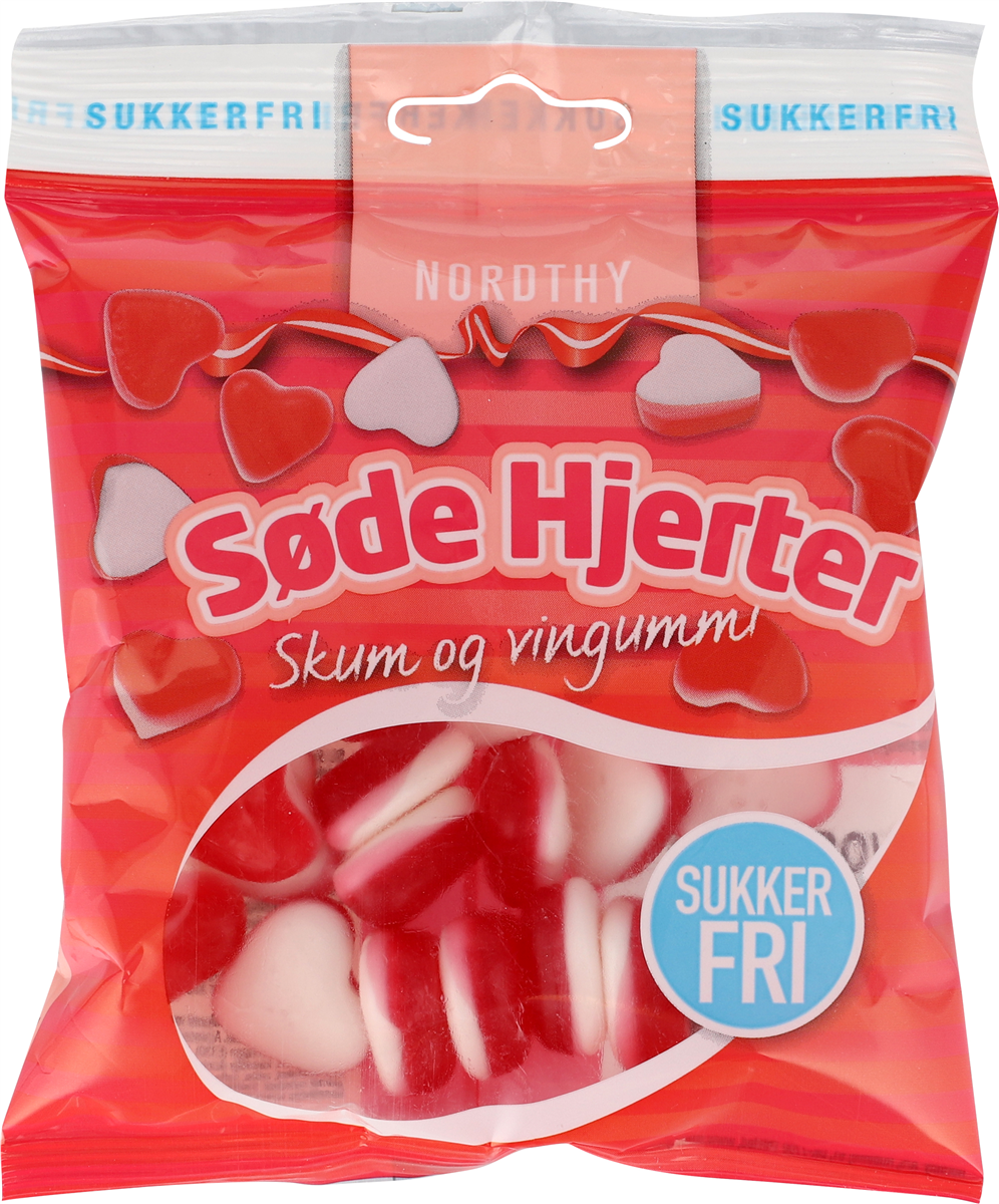 Nordthy Søde Hjerter Sukkerfri