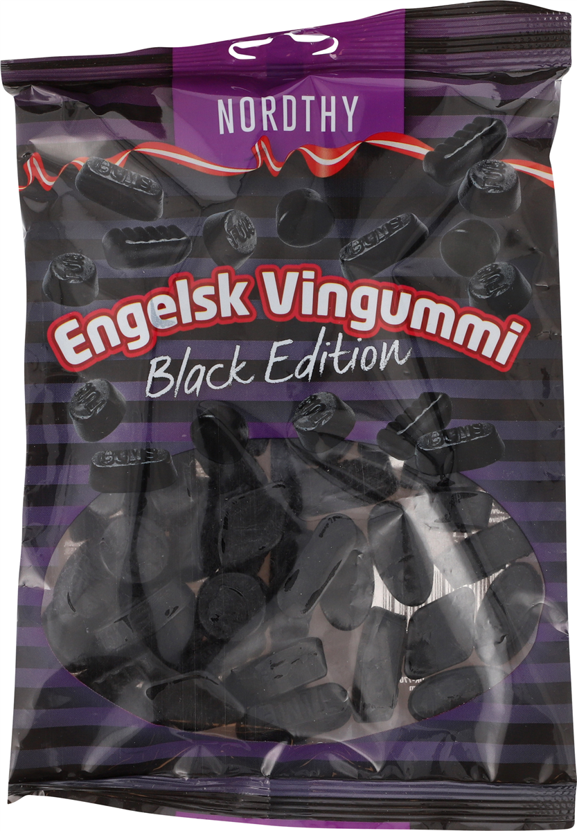 Nordthy Engelsk Vingummi Black