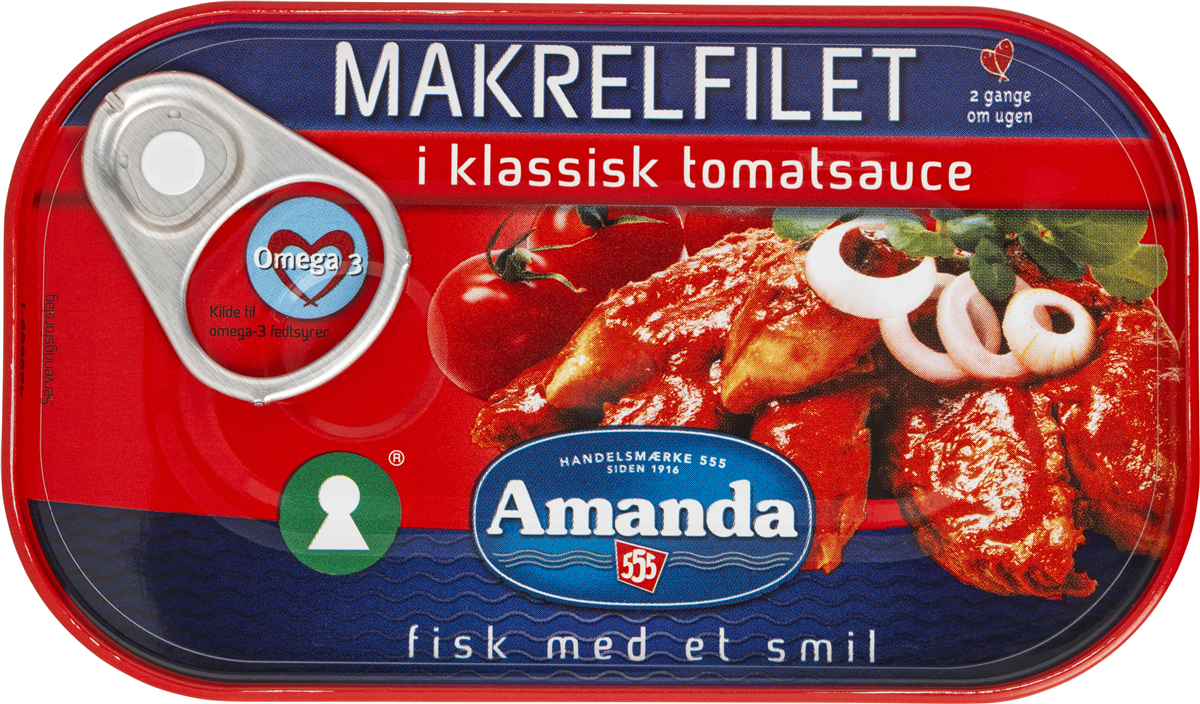 Amanda, Makrelfilet i tomat