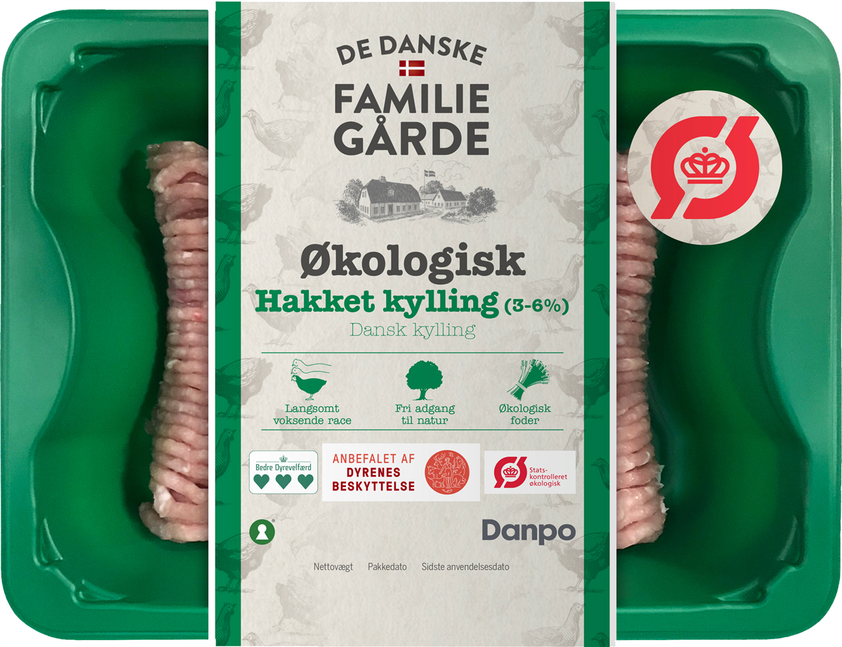 Øko hakket kylling 300 g