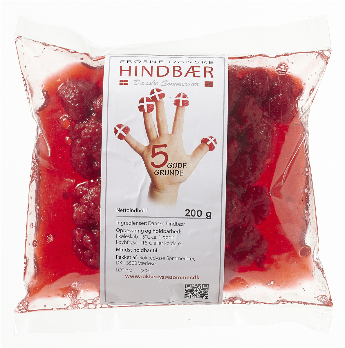 Hindbær, danske 125 g