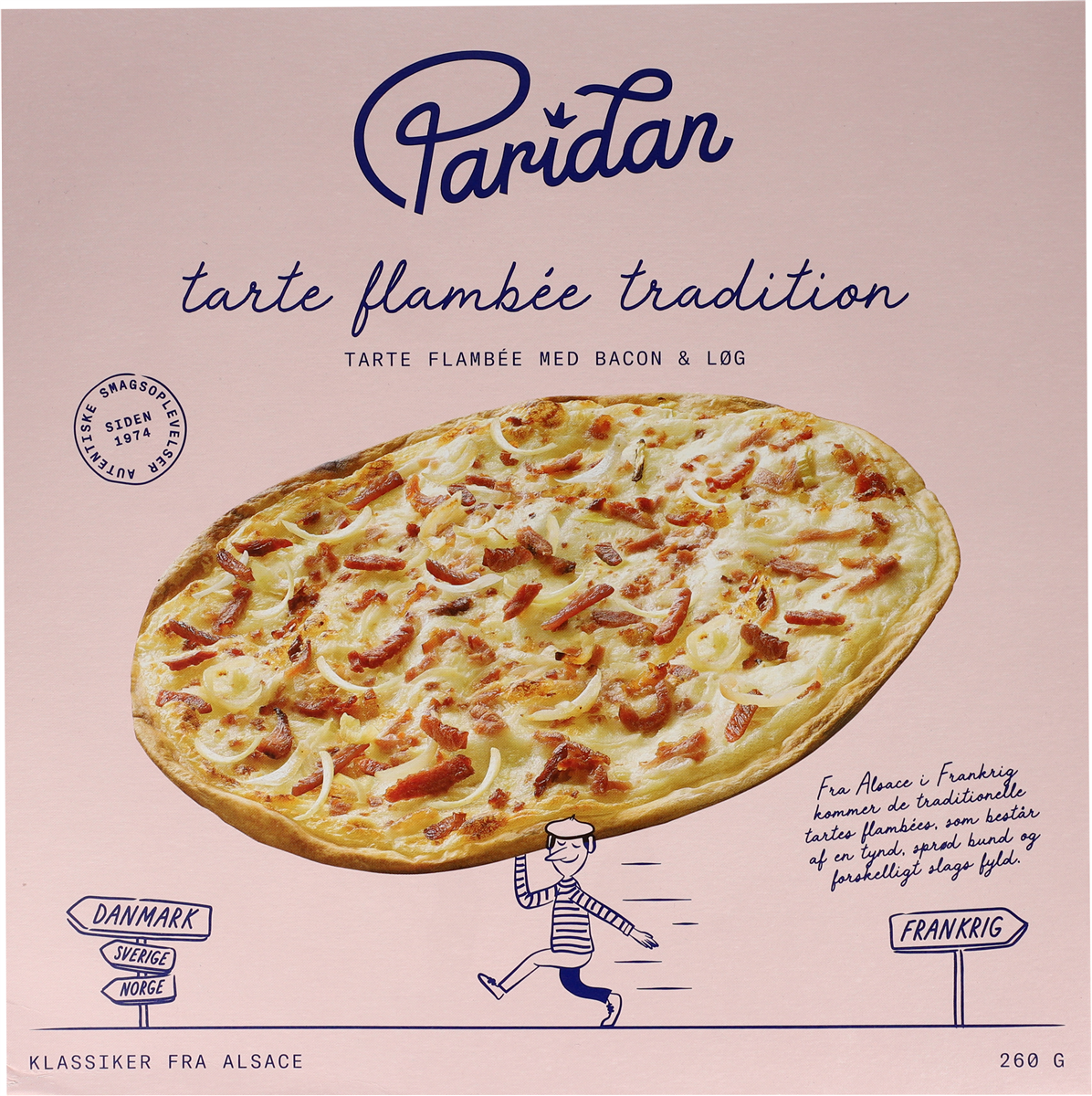 Tarte Flambee Med Bacon og Løg