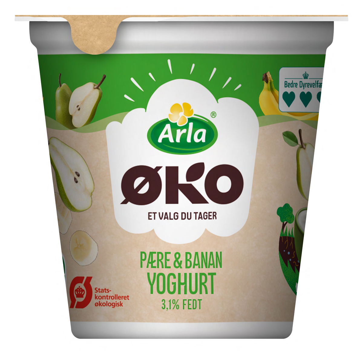 Arla Yoghurt Pære/Banan Øko