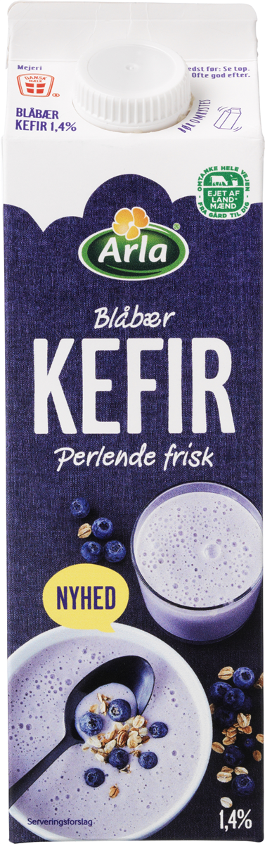 Arla kefir blåbær 1,4% 1000 g