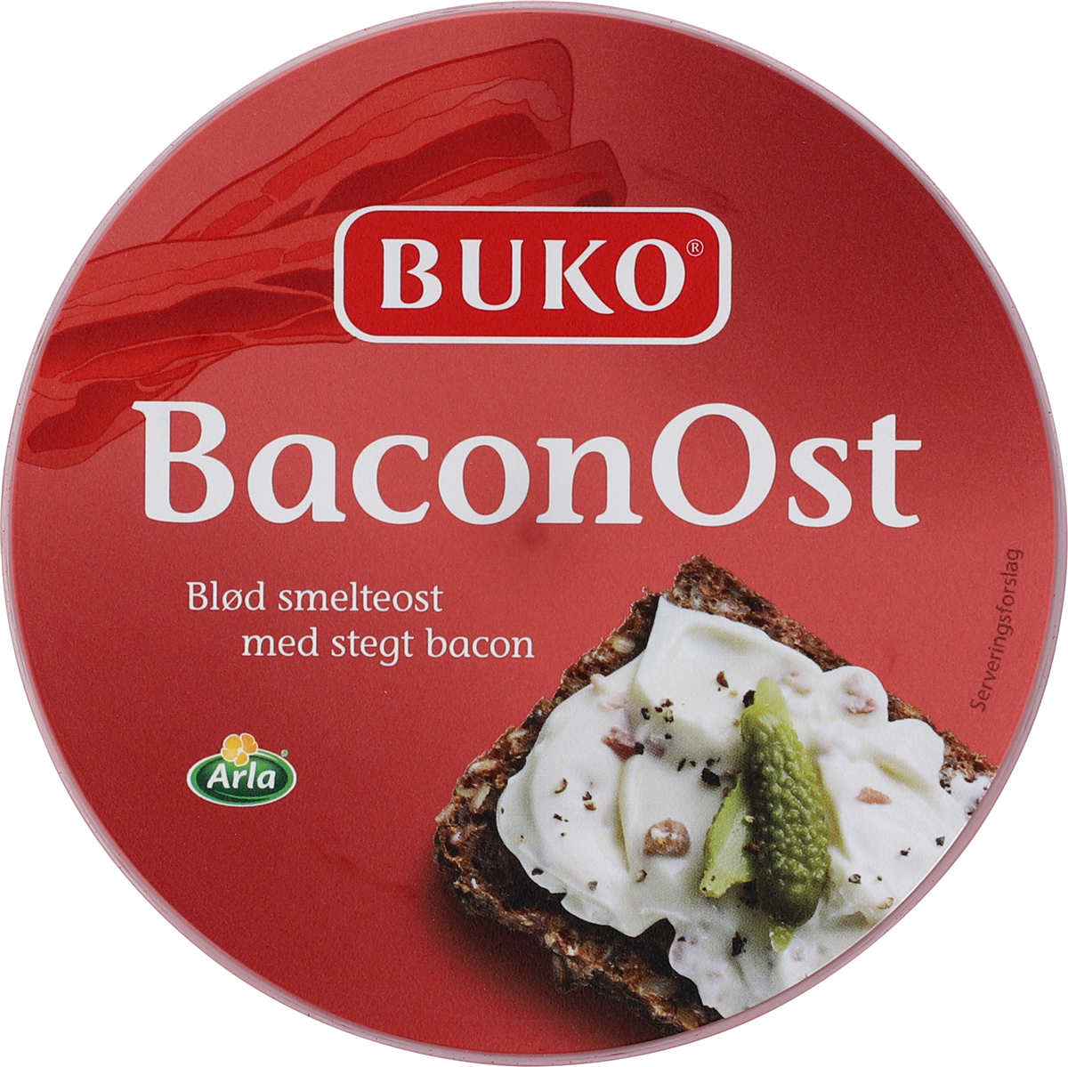 Buko Baconost smøreost 17% fedt 200 g