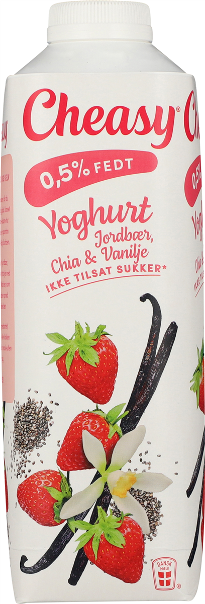 Cheasy Yoghurt Jordbær Chia Vanilje