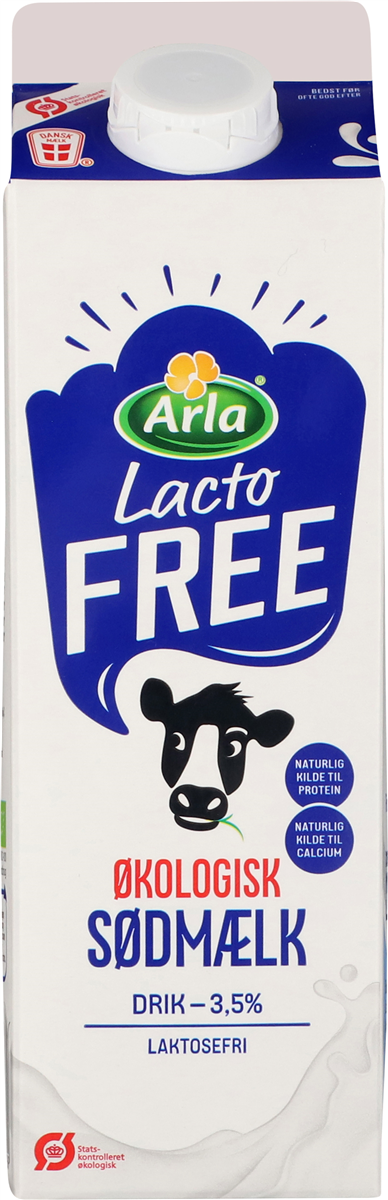 Arla LactoFree, Sødmælk 3,5% fedt laktosefri øko