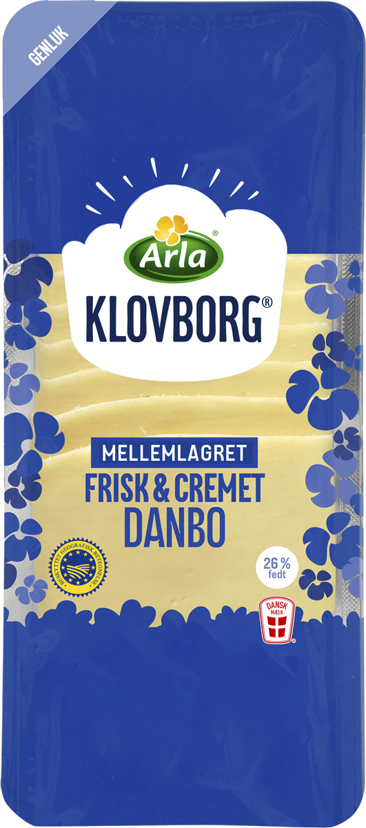 Arla Klovborg Skiveost 45+ 150 g