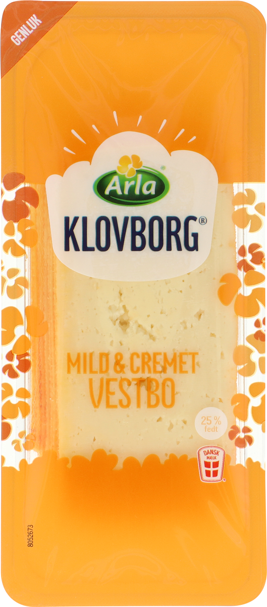 Arla Klovborg Vestbo Ost i skiver 45+ 150 g