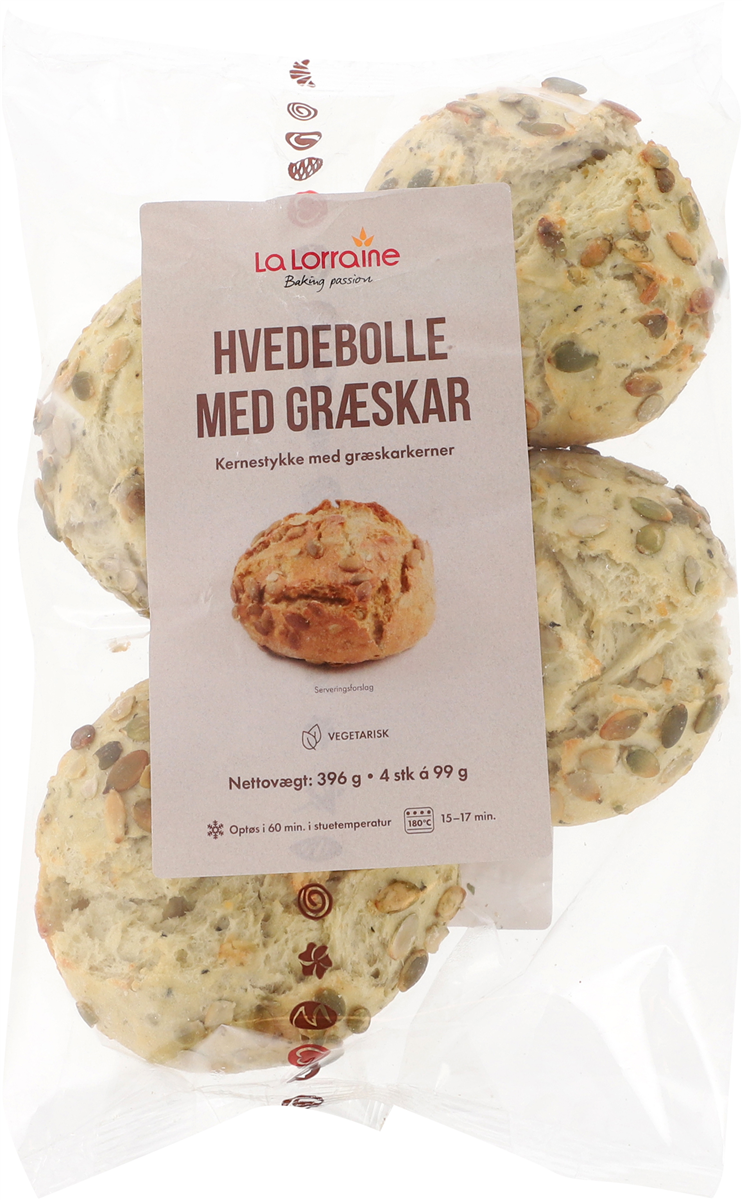 Hvedebolle M/Græskarkerner