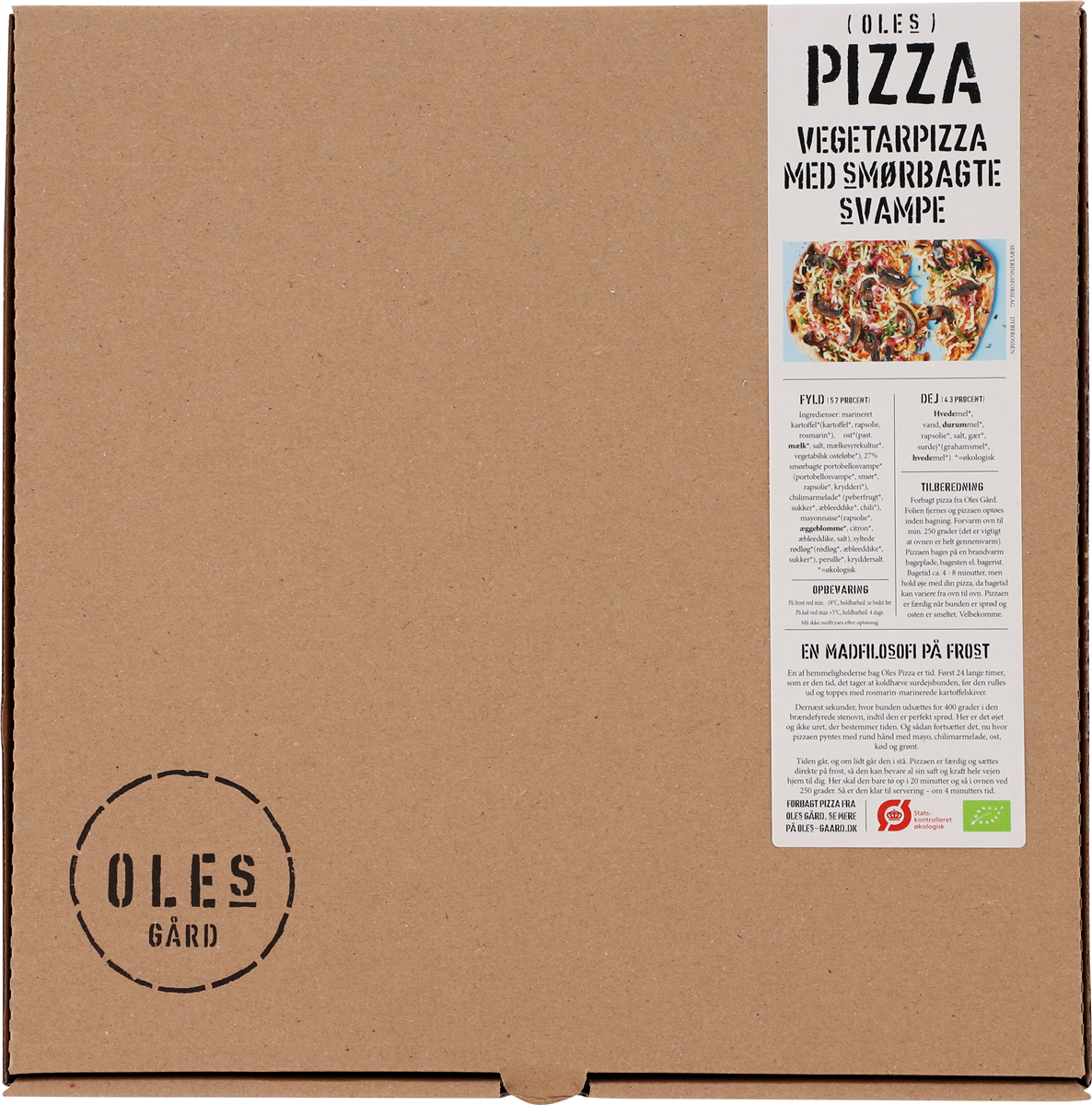 Oles pizza m/salami øko 500 g