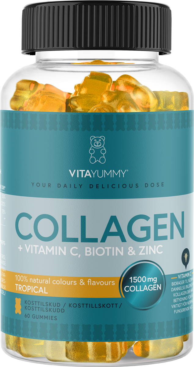 VitaYummy Collagen Tropical 60 stk