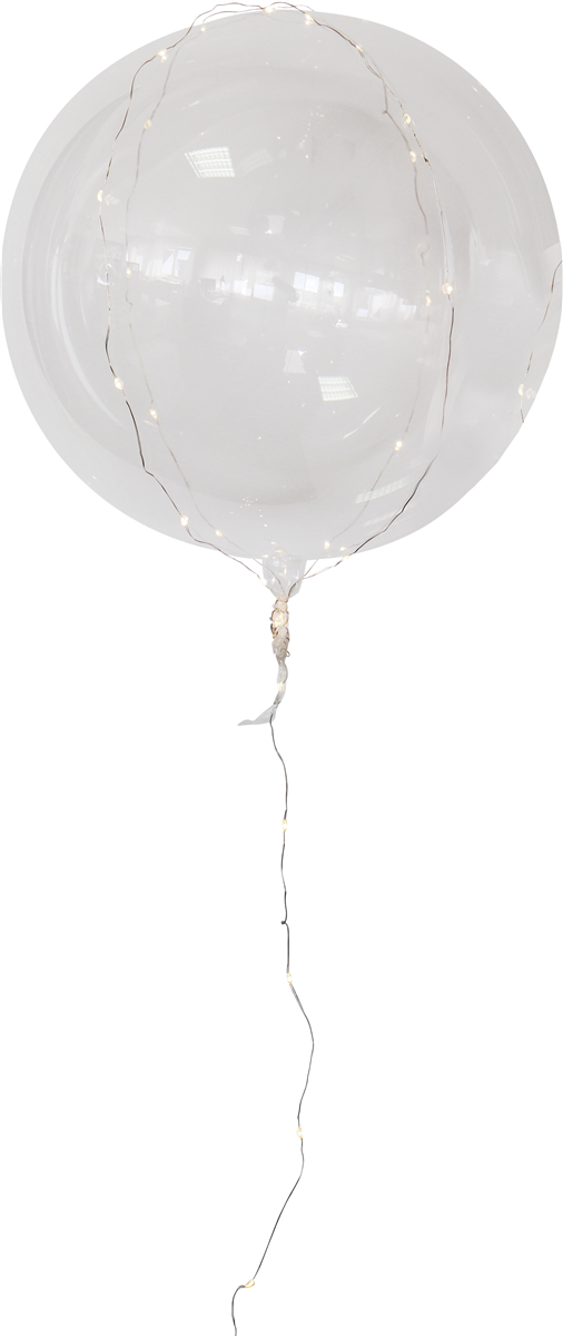 Led Ballon med Lyskæde