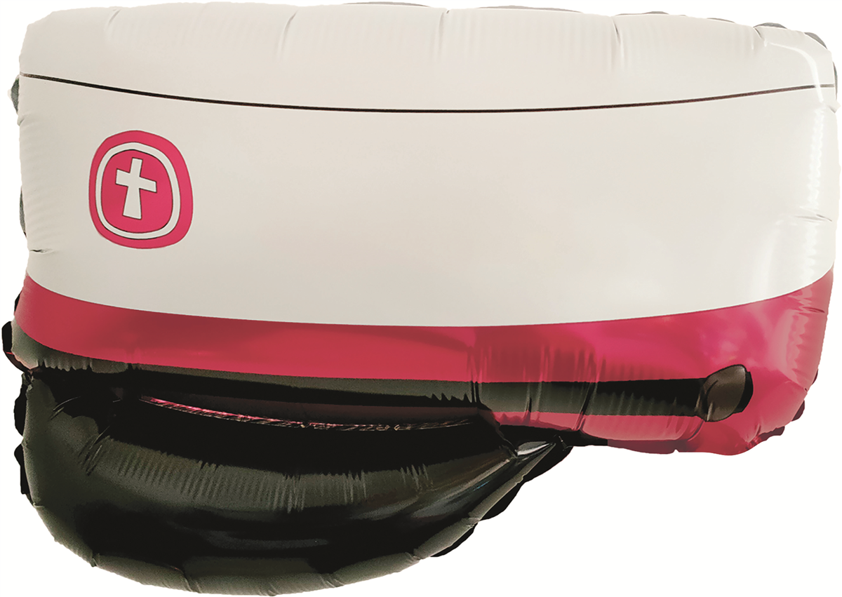 Folieballon studenthue rød 1 stk.