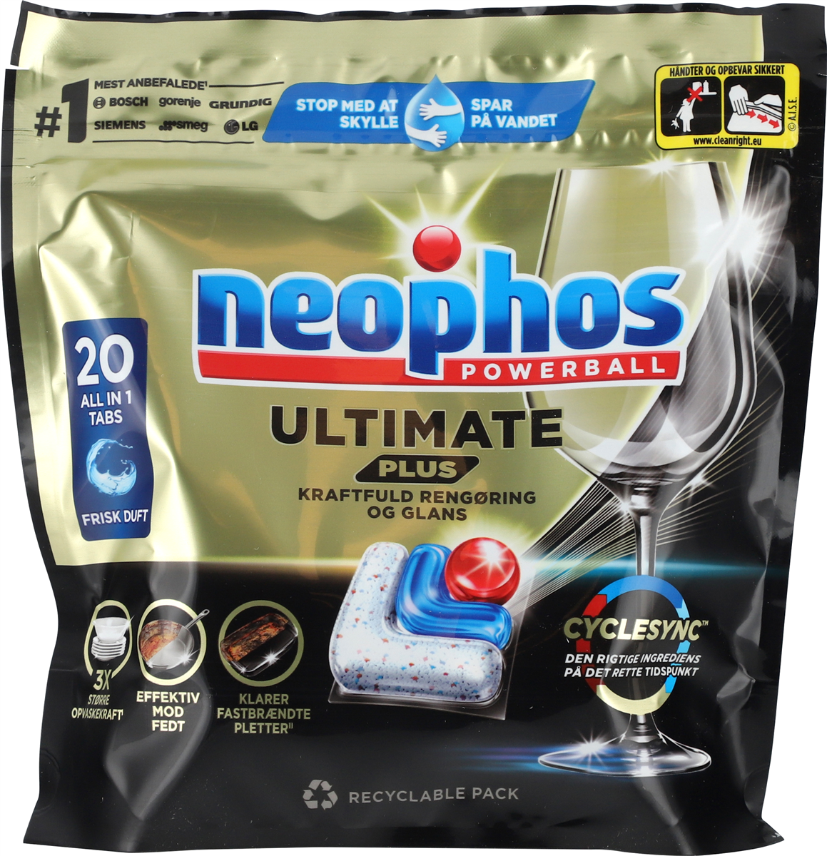 Opvasketabs Ultimate Plus 20 stk. Neophos