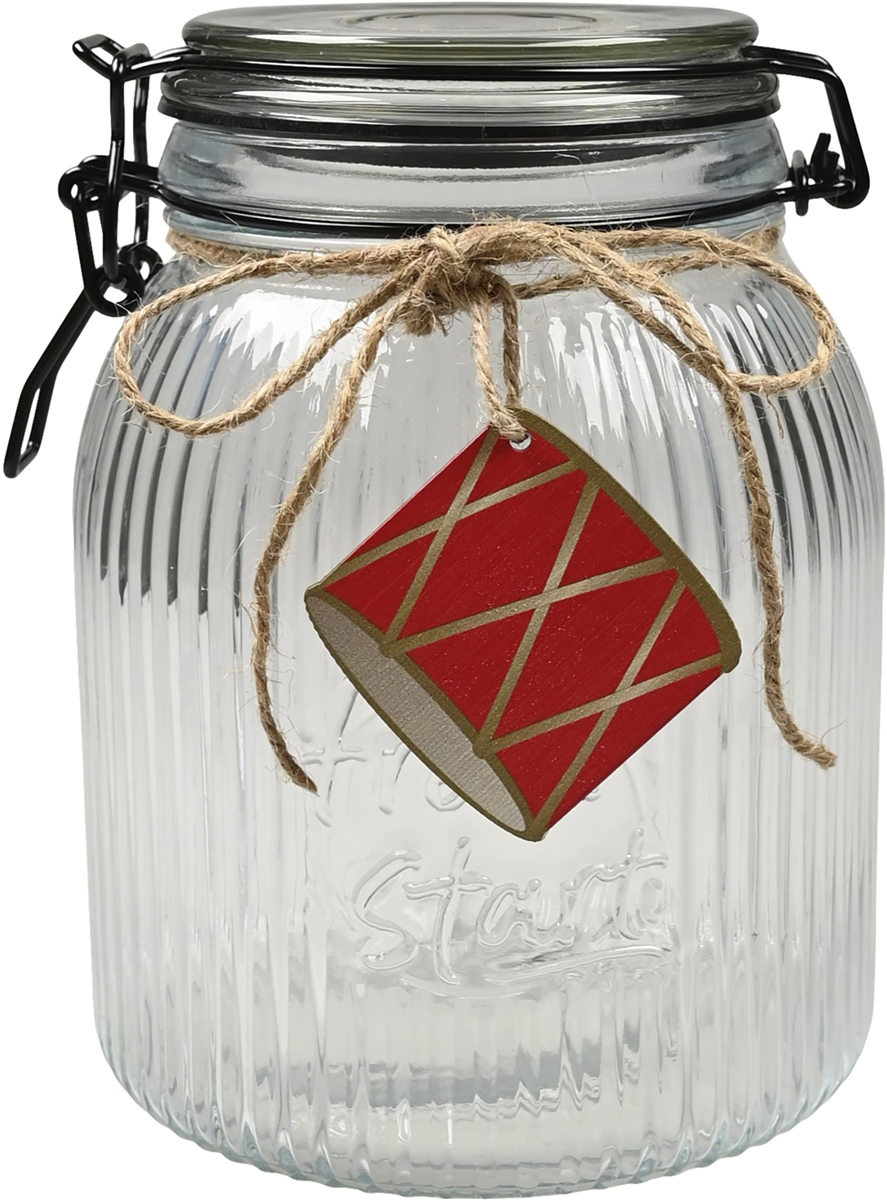 Krukke transparent klassisk jul