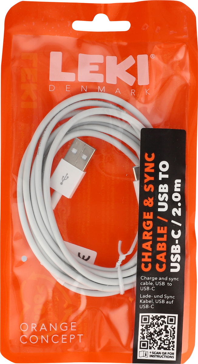 USB-USB-C Lade-Datakabel 2 m