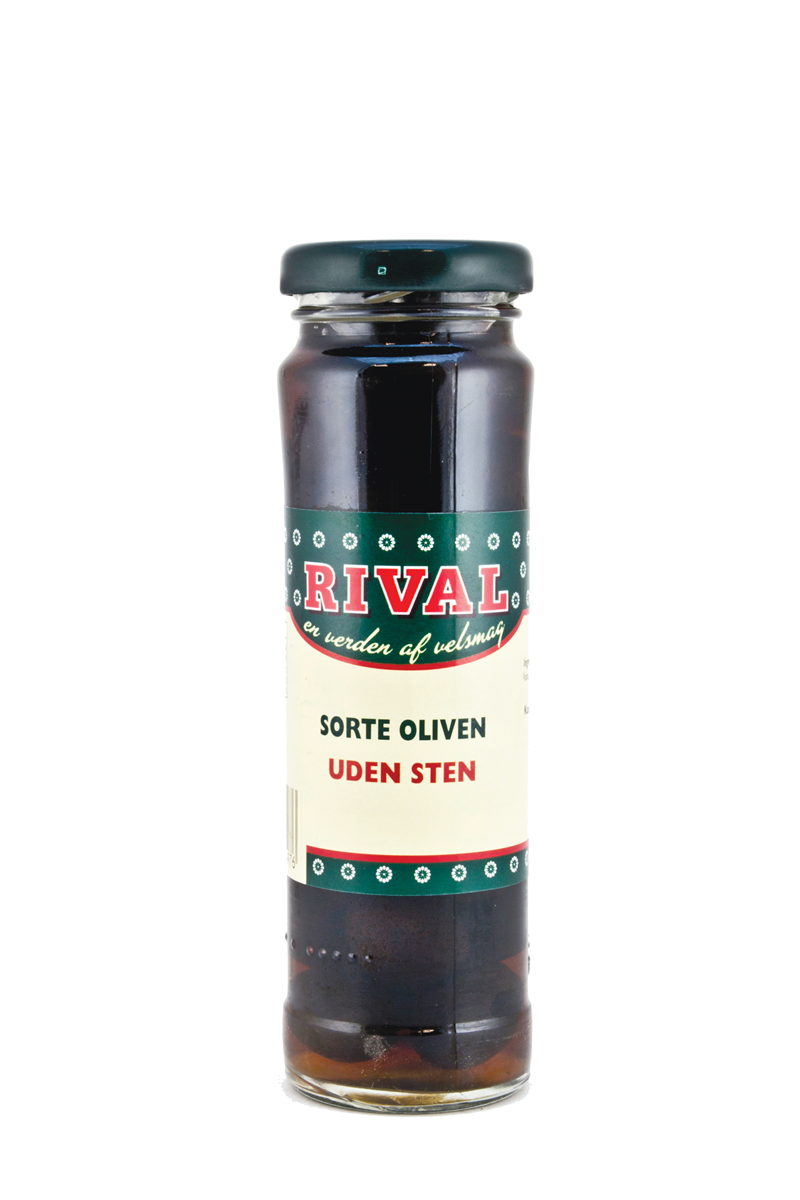 Rival Sorte Oliven uden Sten