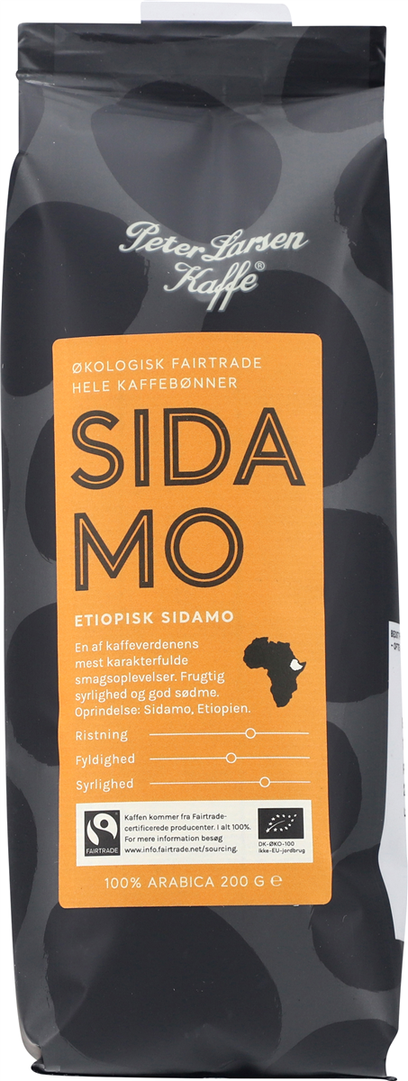 Peter Larsen Kaffe Sidamo hele bønner 200 g