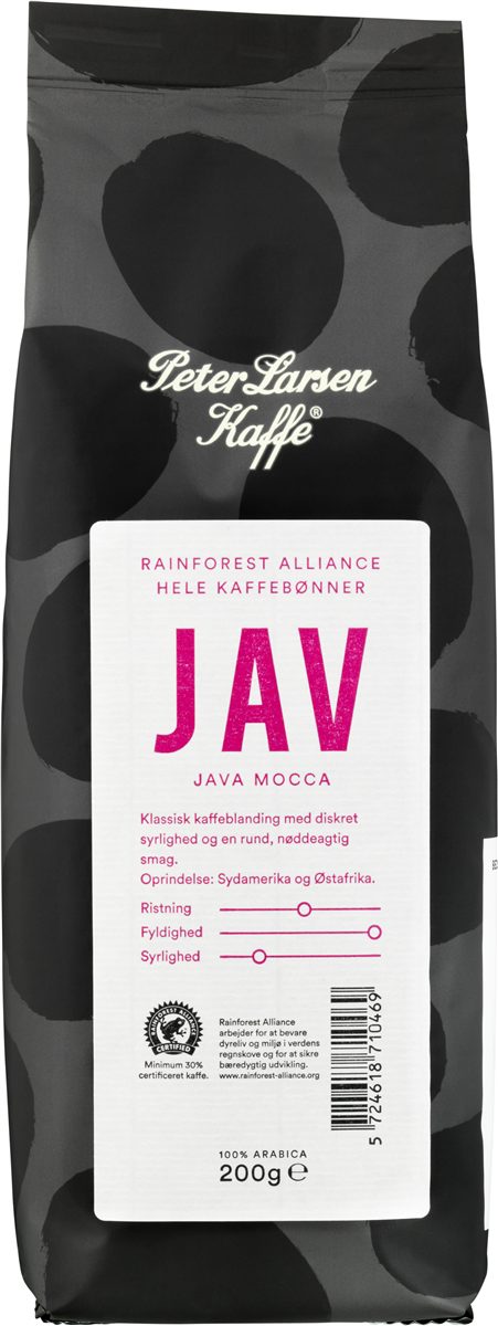 Peter Larsen Java Mocca Gourmet Hele Bønner 200 g