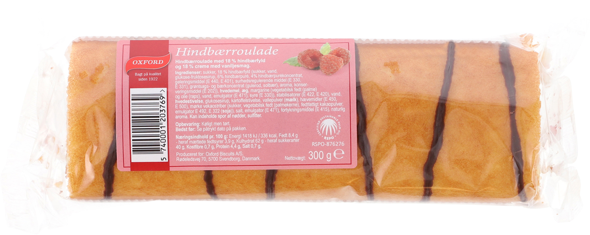 Royal hindbær roulade 455 g