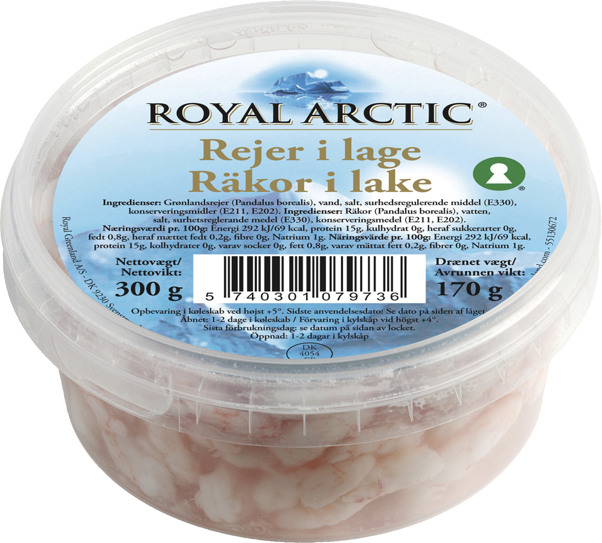 Royal Arctic rejer i lage 900 g
