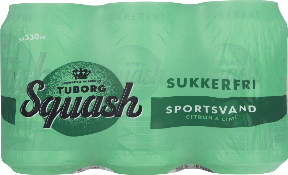 Tuborg Squash sportsvand sukkerfri 6-pak 1980 ml