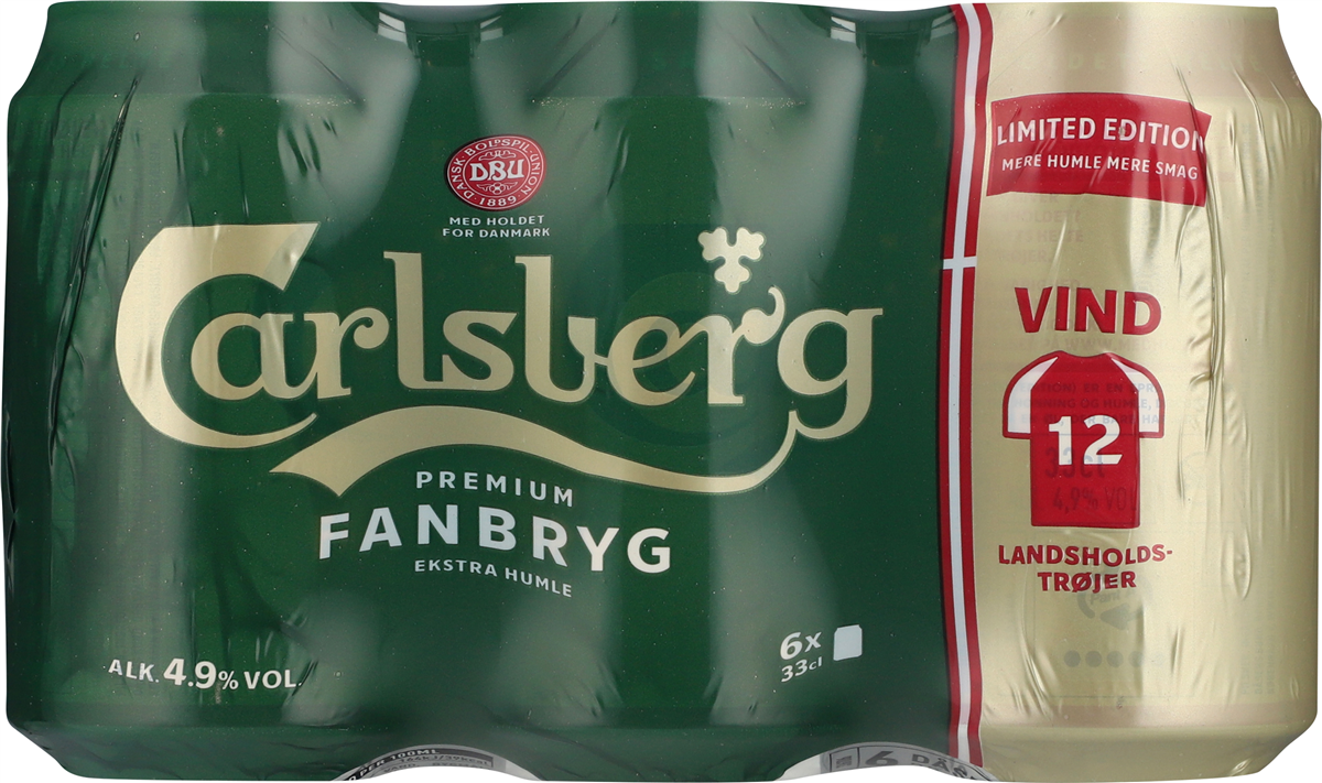Carlsberg Fanbryg 4,9% 6pk 6 stk.