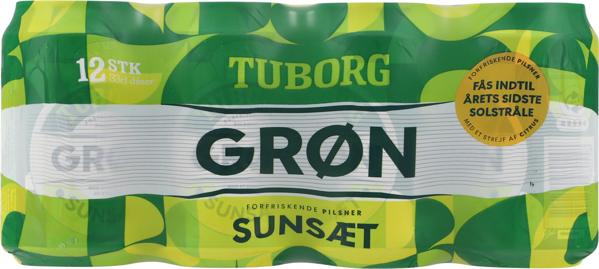Tuborg Grøn Sunsæt 12-pak 3960 ml