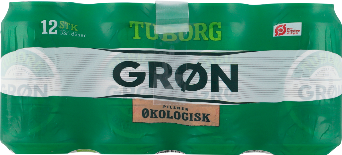 Tuborg Grøn 12-pak ds øko 3960 ml