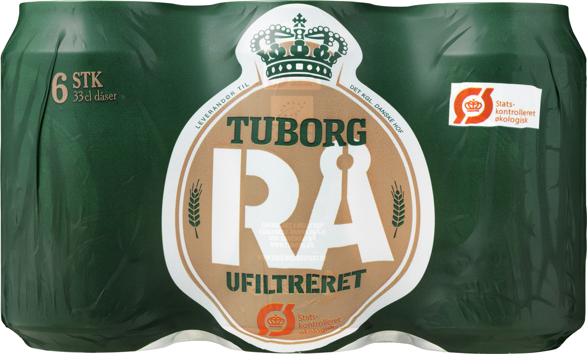 Tuborg Rå 4,5% 6-pk ds øko 1980 ml