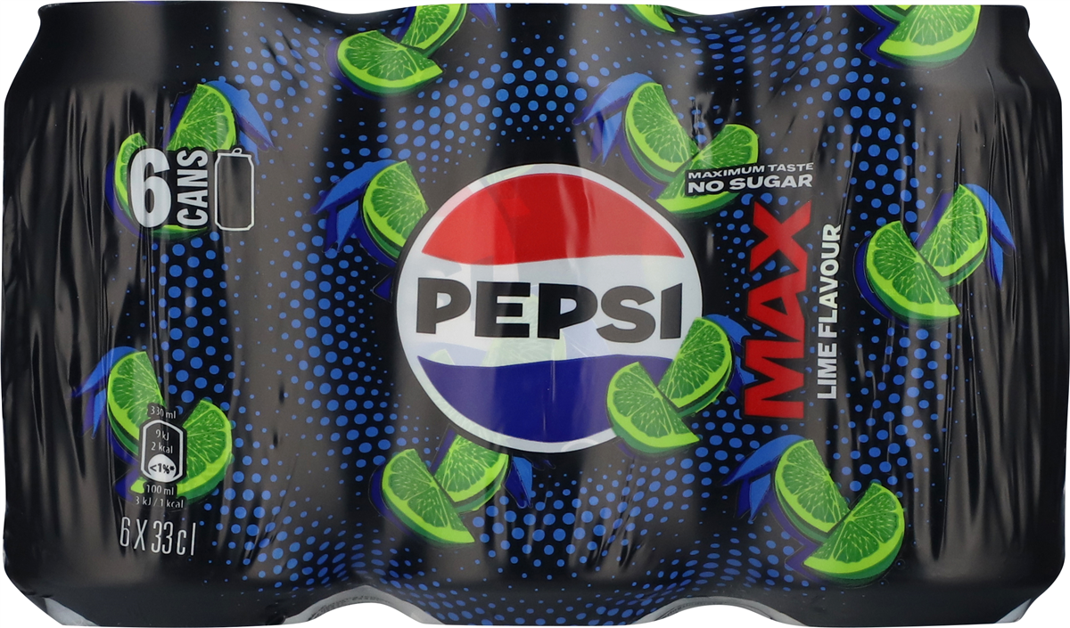Pepsi Max Lime 6-pak 1980 ml