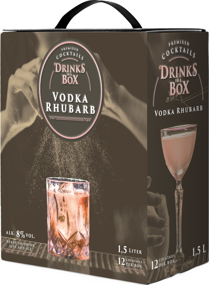 Drink in a box rhubarb 1500 ml