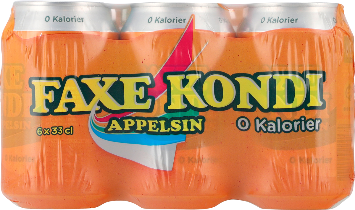 Faxe Kondi Appelsin 0 Kal 6-pak